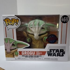 Star Wars Funko Pop Grogu with Chowder Squid Figure